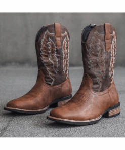 Cowboy Boots, Western Style Embroidered High Heel